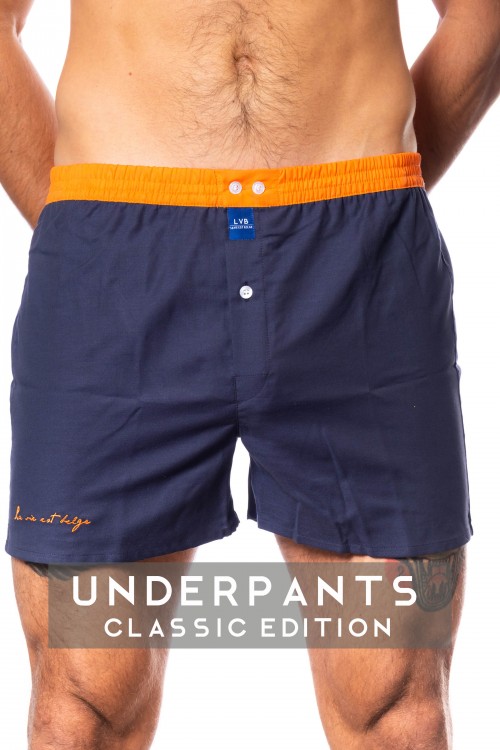 Underpants Orange/ navy M