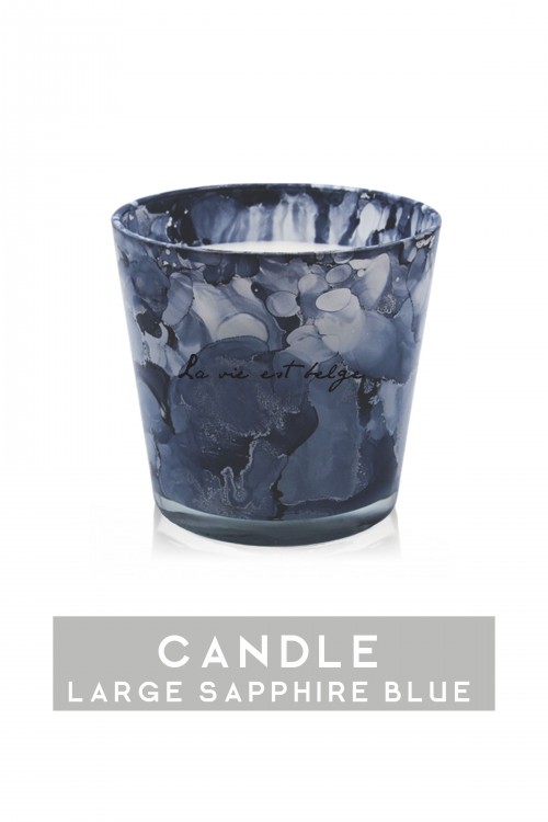 Medium Sapphire candle 700 gr