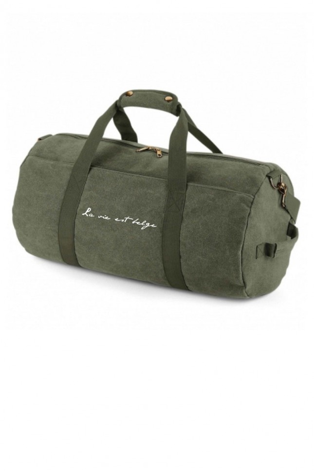 Medium khaki travel bag