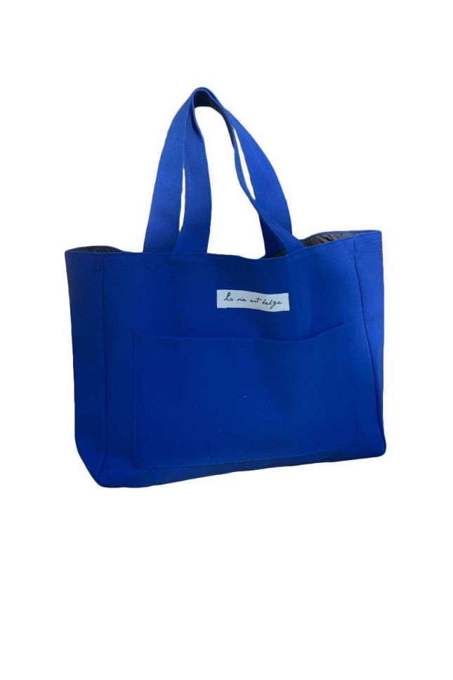 Bag canvas royal blue